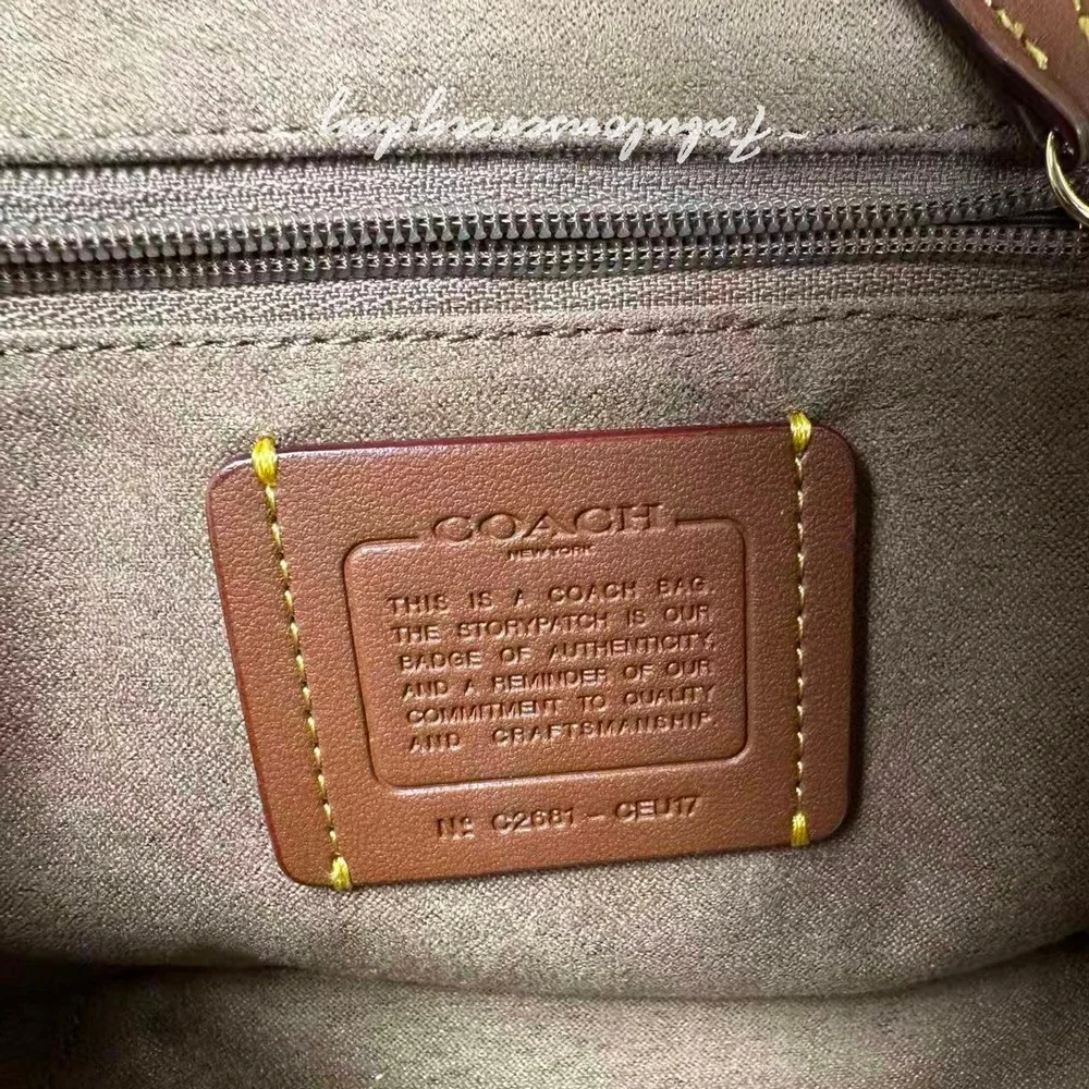 Coach Elodie Crossbody Bag 18 Loved Denim Quilting CEU17 Gold/Light Pink NWT